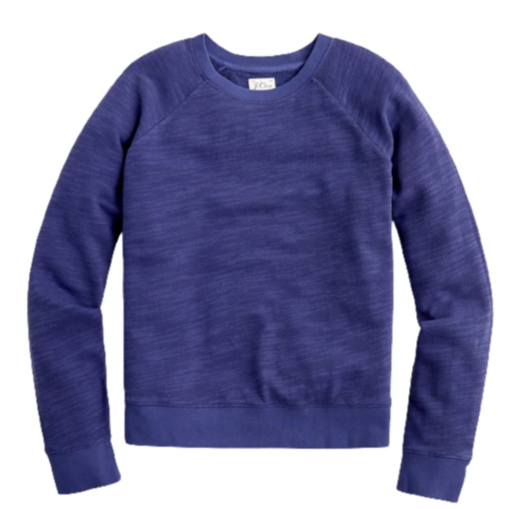 J.Crew vintage cotton terry crewneck pullover